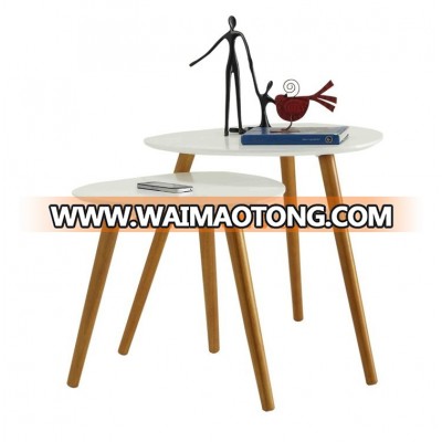 three hairpin legs modern tray top sofa side table wood round small coffee table rustic end table