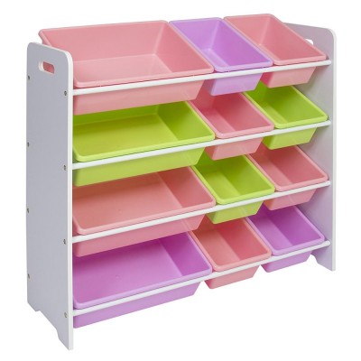 Children Kids Toy Organizer and Storage Bins Wooden