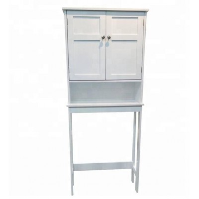 Floor Storage Cabinet Versatile Door (White) for Bathroom